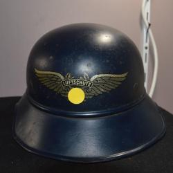 Casque Allemand Helmet German 1939/1945 Luftschutz Militaira Allemand WW2