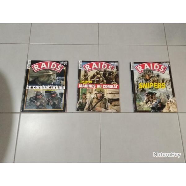 Lot de 3 magazines Raid hors srie