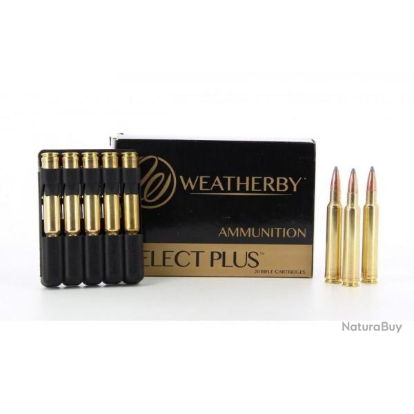 Boite de 20 balles Weatherby Select Plus calibre 300 wby magnum