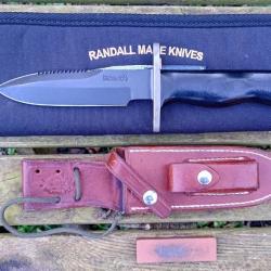 RANDALL MADE KNIVES SPECIAL Model 15-5.5'' AIRMAN parkerisé avec contre tranchant  Model 18