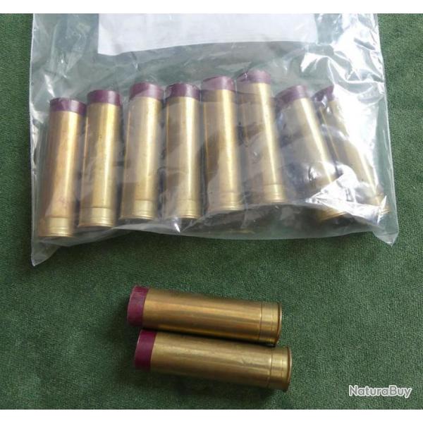 1 Lot de 10 douilles  de calibre 20 cartonne & laiton  rechargable pour fusil de chasse