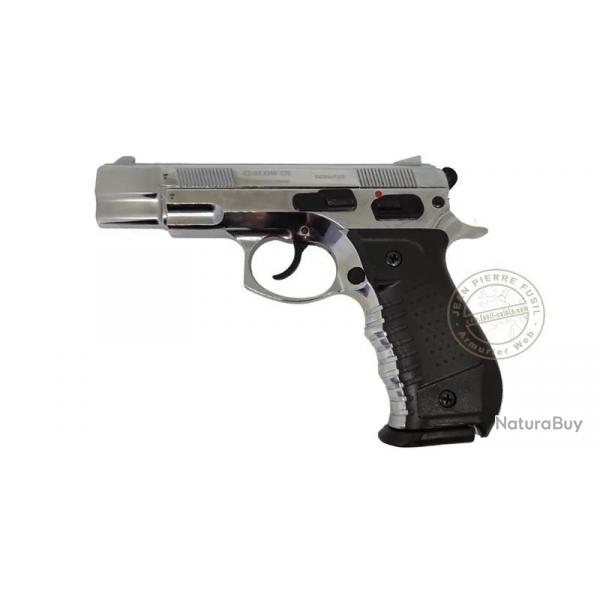 Pistolet d'alarme  blanc ou  gaz BLOW C75 - Cal. 9mm PAK Chrome