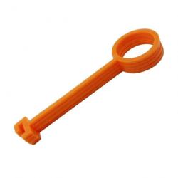Crochet de suspension pour plateau d'argile et cible orange 10 pièces - Orange