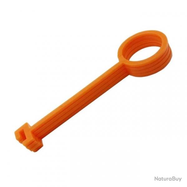 Crochet de suspension pour plateau d'argile et cible orange 10 pices - Orange