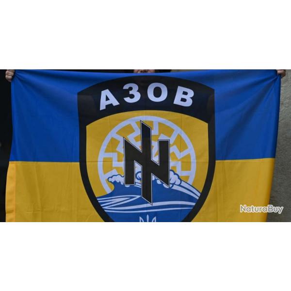 Vends drapeau Azov a30b, 90x150 cm