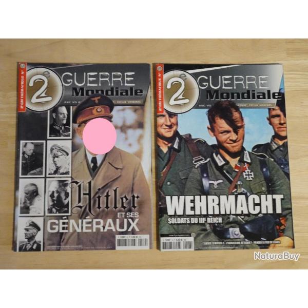 Lot de 2 magazines thmatiques 2e guerre mondiale : n6 la Wehrmacht et n8