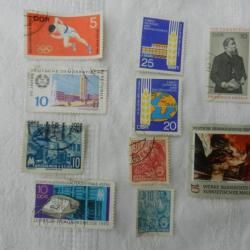 lot de timbres allemands DDR