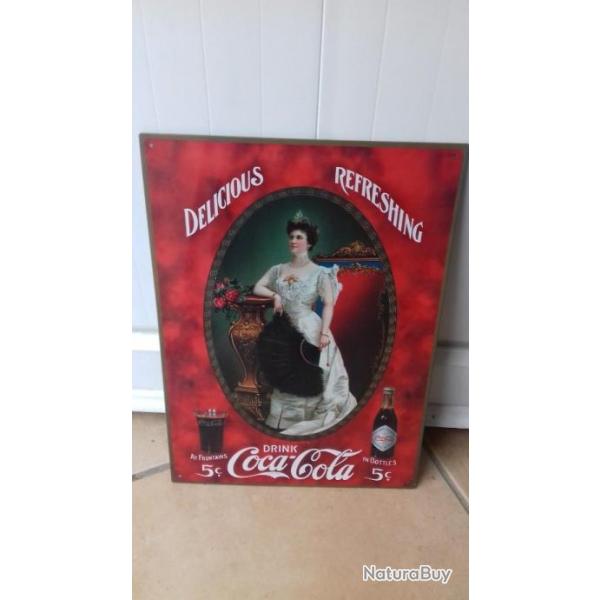 Plaque mtal Coca-Cola