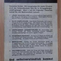 Tract US WW2 reddition de Cherbourg