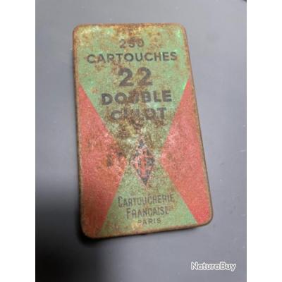Boîte Métallique Vide Pour Cartouches De Chasse, Double Culot, Ancienne, Fabrication Française