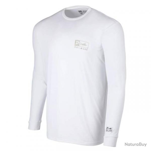 L-Shirt Pelagic Aquatek Icon XL Blanc