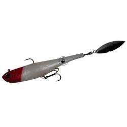 Leurre Souple Biwaa Divinator 140 22g Blanc Tête rouge