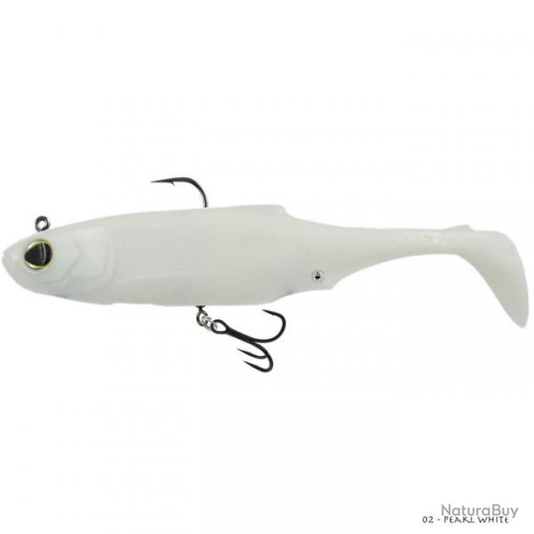 Leurre Souple Biwaa Submission 20cm Top Hook 360 Pearl White