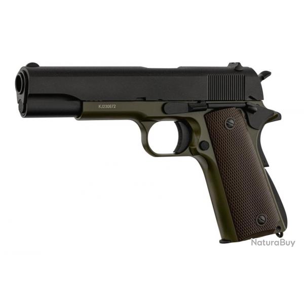 Rplique airsoft KJ Works 1911 gaz metal-KJ Works 1911 - Noir