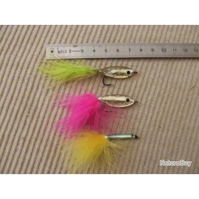 2 Leurres De Pêche Vintage – Taches Jaunes, Rouges, Noires – Fabrication US