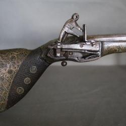 Pistolet à silex oriental - Turquie ou balkans Ottomans, 19ème siècle