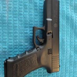 Pistolet à blanc gap 9 mm type Glock couleur noir