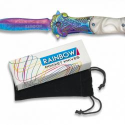 Couteau pliant - "FOS Rainbow" - Lame 9 cm - Albainox
