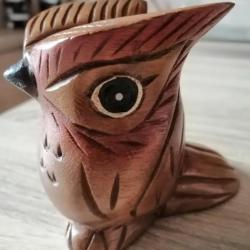 Statuette oiseau en bois