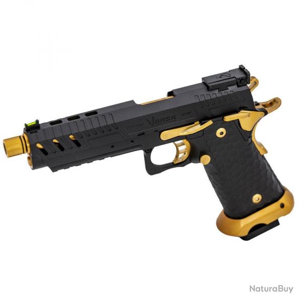 Rplique GBB Vorsk Gaz CS Hi-Capa Vengeance Match - Noir & Or