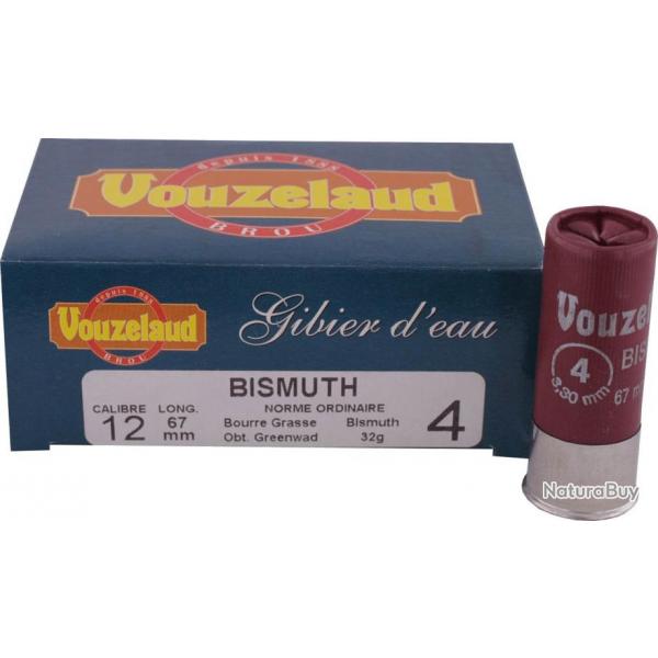 Cartouches Vouzelaud - Bismuth - Cal. 12/70 - Boite de 10
