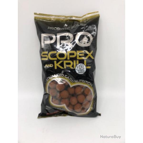 Bouillettes Scopex and Krill 20 mm Starbaits