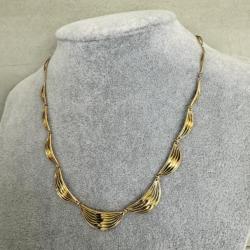 Très beau collier ancien en or massif 18 carats - Maille originale