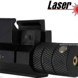 Laser tactique Point Rouge pour Arme de Poing Rail 22mm - Haute Qualité