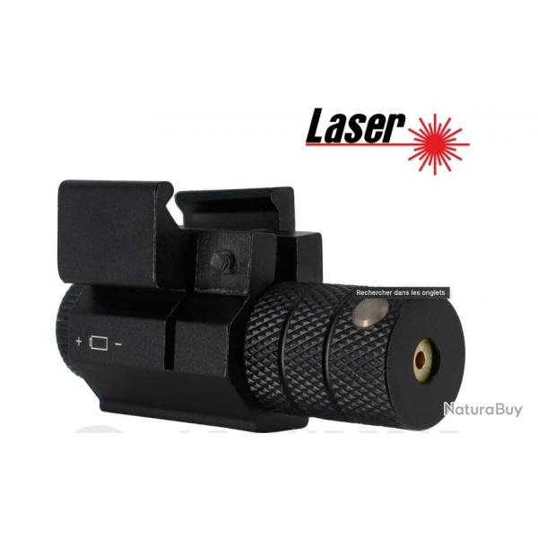 Laser tactique Point Rouge pour Arme de Poing Rail 22mm - Haute Qualit