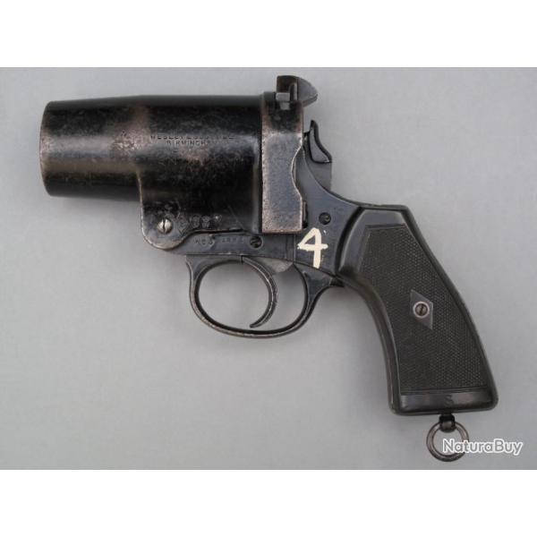 Pistolet lance-fuses rglementaire anglais Webley N3 Mark I dat de 1939