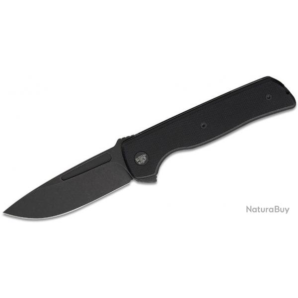 Couteau Terzuola Tactical ATCF Lite Black Manche G-10 Lame Acier Nitro-V Linerlock Clip  FF010BB