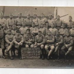 117e régiment d'infanterie le mans 1922, chat  carte photo de libérables 2 jours au jus