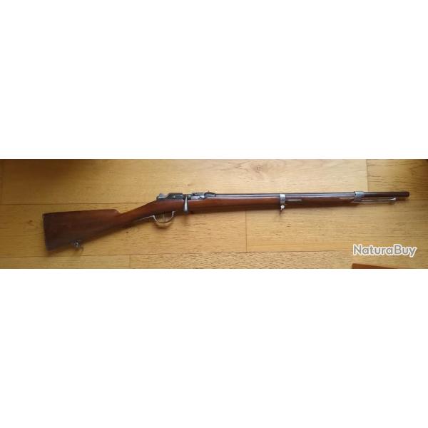 Fusil Gras modifi chasse, ft long, calibre 20/65, trs bon tat !