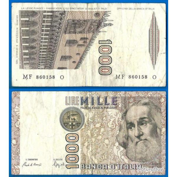 Italie 1000 Lire 1982 Marco Polo Billet Europe