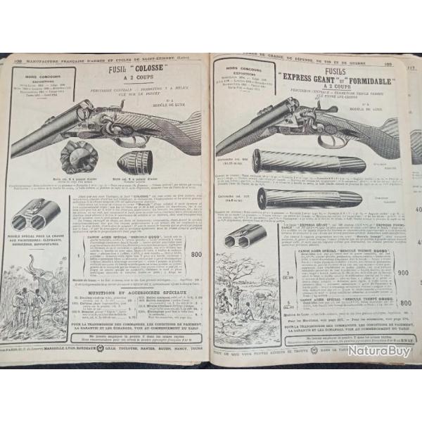 Catalogue manufacture franaise d armes et cycles 1914 , prs de 1200 pages