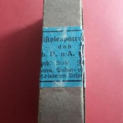 Boîte vide de cartouches  allemande de 9mm P08