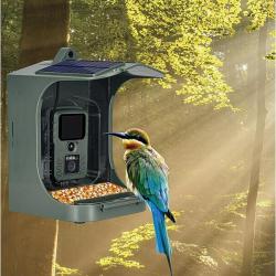 Camera d'observation Mangeoire à oiseaux avec caméra Full HD connectée solaire FRANCAIS