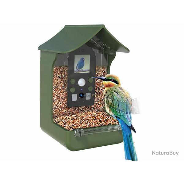 Camera d'observation Mangeoire  oiseaux avec camra Full HD connecte solaire FRANCAIS FR