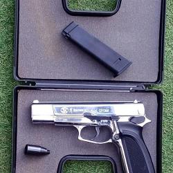 MAGNIFIQUE Pistolet BROWNING GP DA 8mm K de 1992 + COUPELLE PYRO + MALLETTE