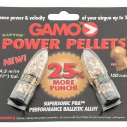 GAMO - Plombs PBA RAPTOR - MORE VELOCITY 4,5 mm
