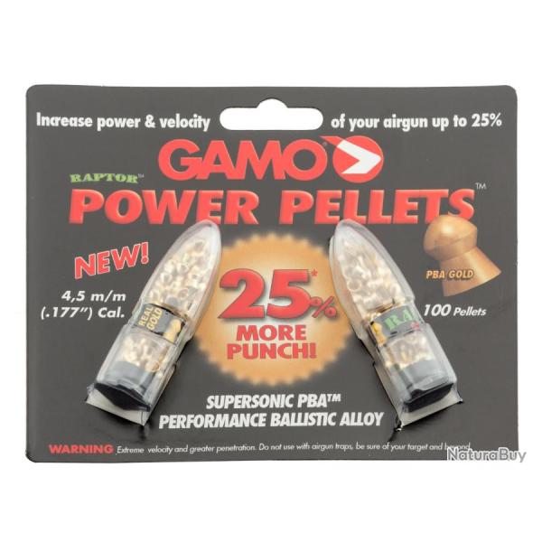 GAMO - Plombs PBA RAPTOR - MORE VELOCITY 4,5 mm
