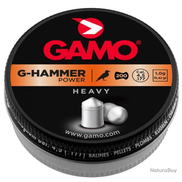 GAMO - Plombs G-Hammer Power lourds 4,5 mm