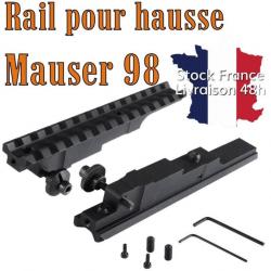 Rail pour montage sur hausse pour Mauser 98 VZ24 98K K98 M24/47