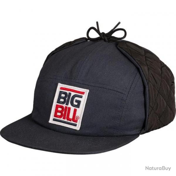 Casquette Big Bill Protge Oreille Marine 100% Coton -BB802NAY/TU