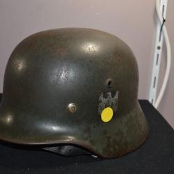 Casque Allemand Modèle 1935 M 35 Helmet German WW2 1939/1945 Militaria Soldat .