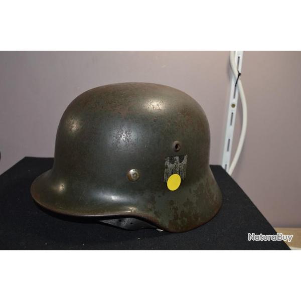 Casque Allemand Modle 1935 M 35 Helmet German WW2 1939/1945 Militaria Soldat .