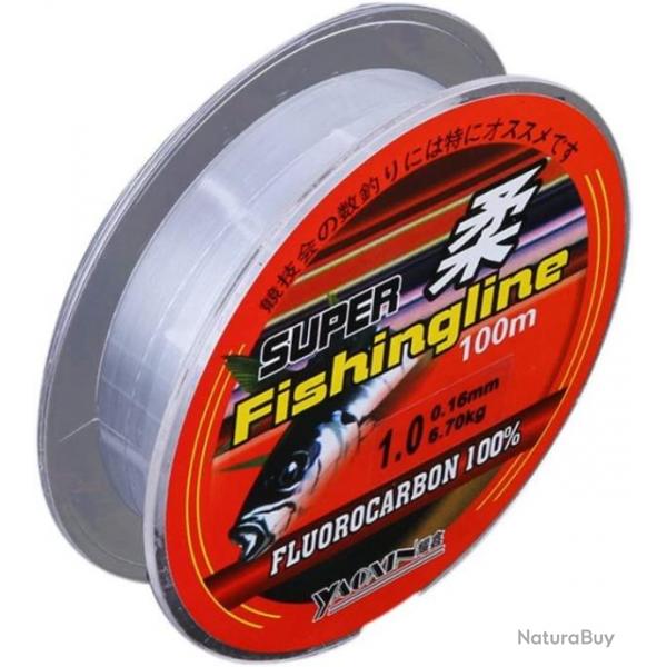 Fil de pche fluorocarbone, Super solide, Transparent fishing line 100m 12