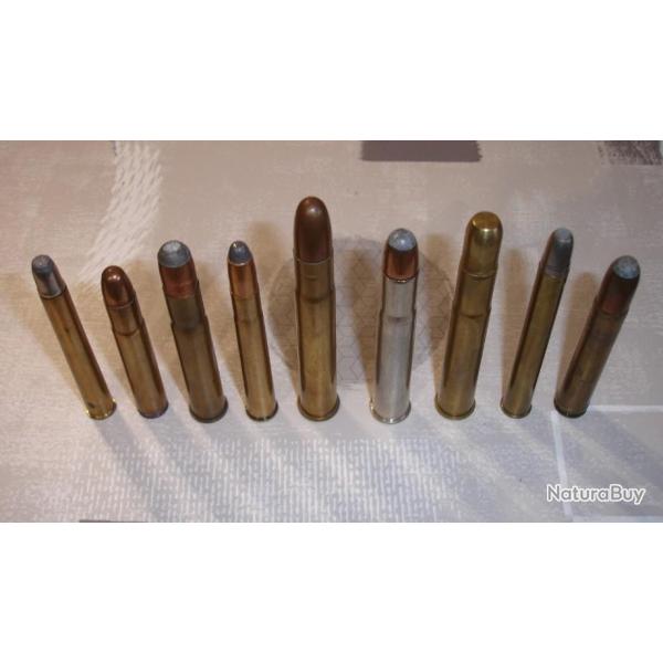 Lot de 9 munitions de chasse africaine