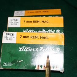 Vends munitions sellier bellot  7RM SPCE 11.2 grammes