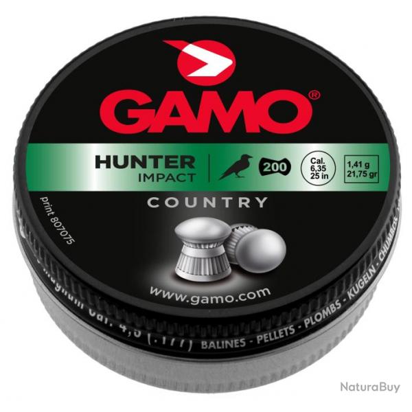 GAMO - Plombs HUNTER IMPACT 6,35 mm